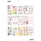 Paquet économique d'autocollants, motifs floraux colorés de The Happy Planner